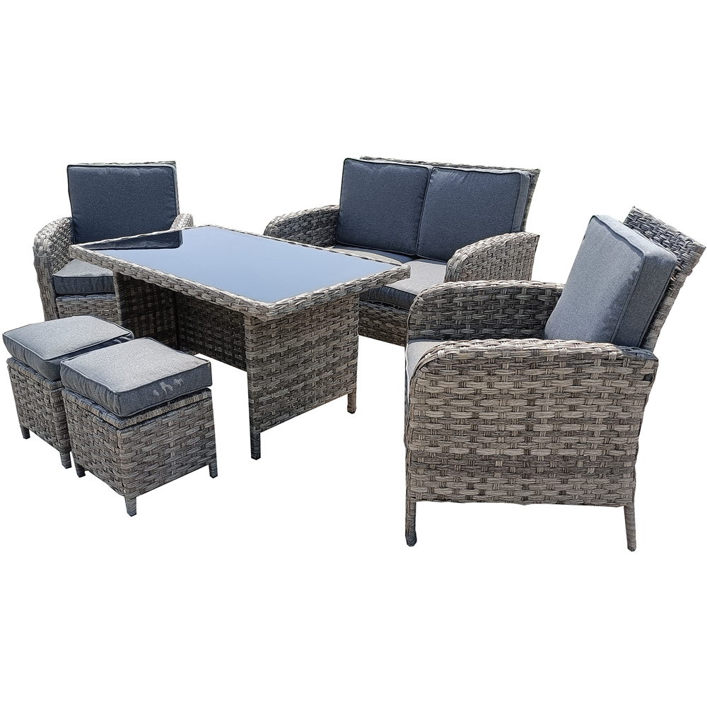 Furniture One 6 Seater Rattan Garden Lounge Set Image 3