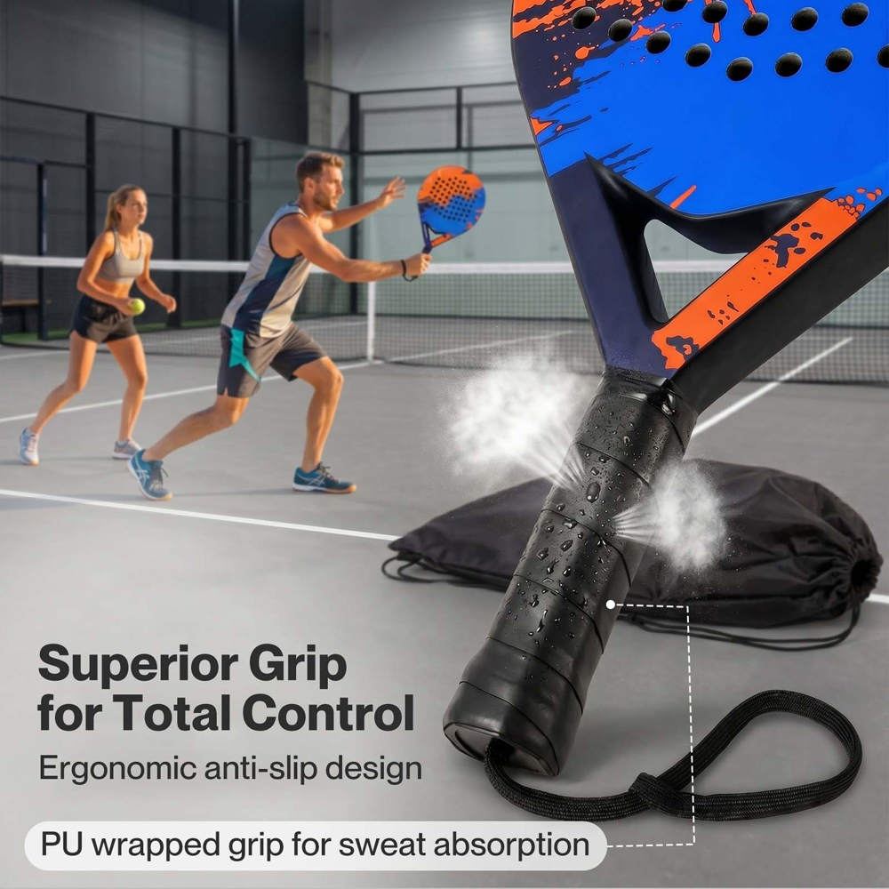 Traderight Centra Black Padel Tennis Racket 360g Image 6
