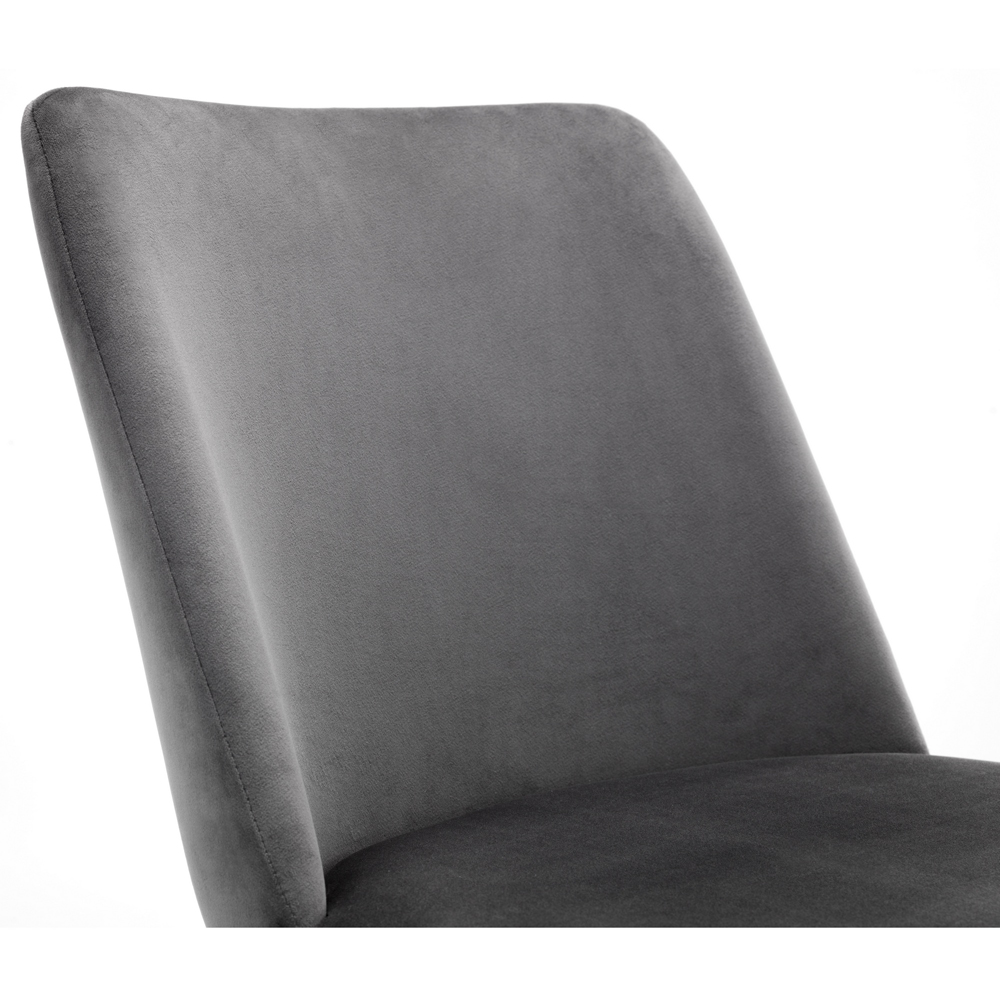 Julian Bowen Delaunay Set of 2 Grey Dining Chair Image 5