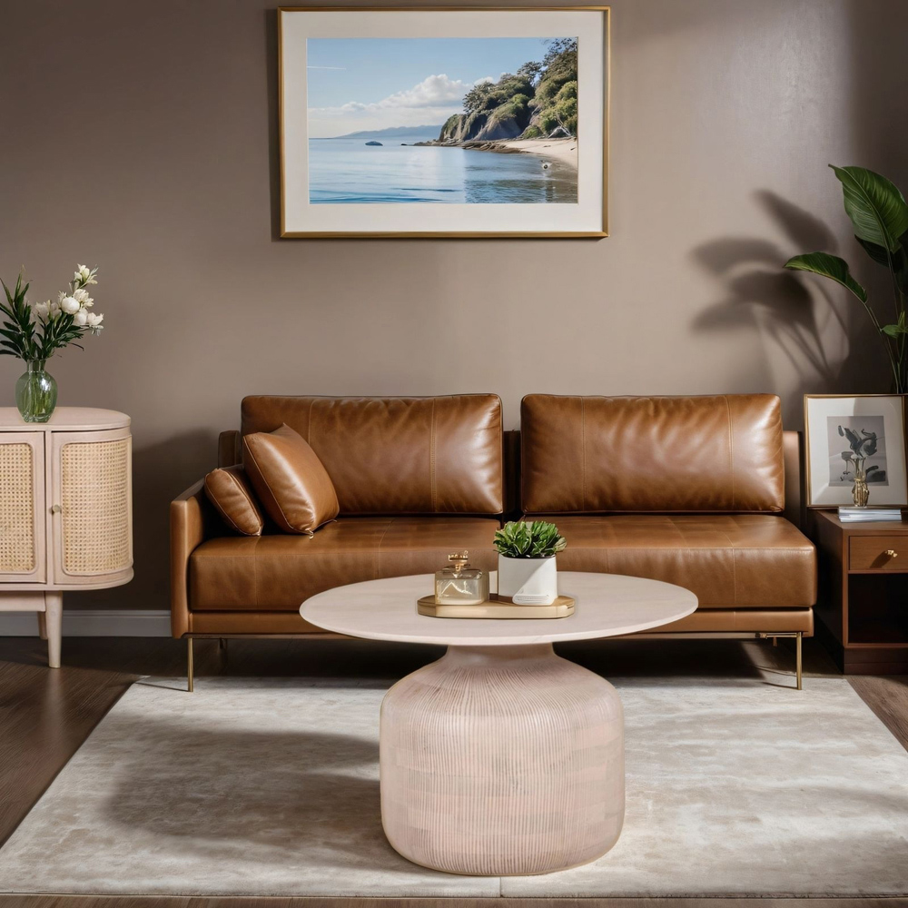 Brooklyn Valencia Cane and Mango Wood Coffee Table Image 5