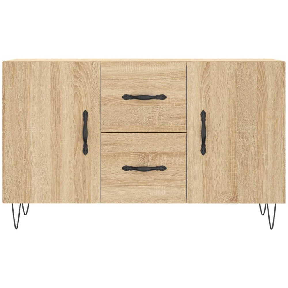vidaXL 2 Door 2 Drawer Sonoma Oak Sideboard Image 6
