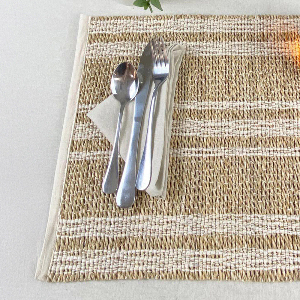 Tay Cream Seagrass Placemats Set of 2 Image 2