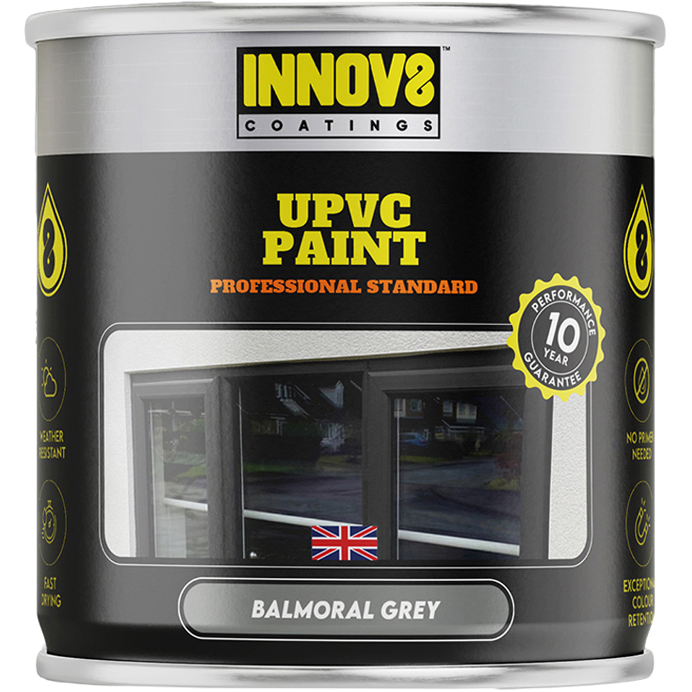Innov8 Coatings Balmoral Grey Satin Finish uPVC Paint 750ml Image 2