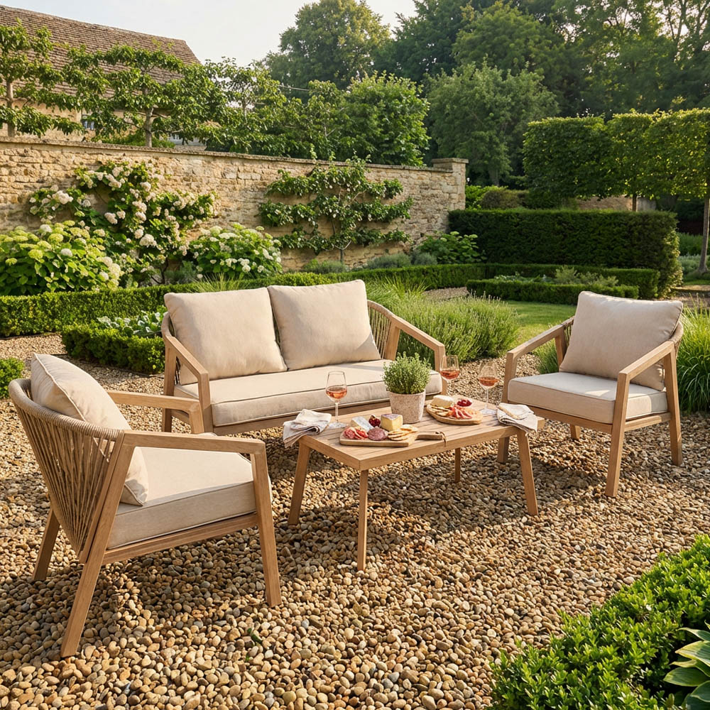 Eleanor 4 Seater Cushioned Sofa Set Image 3