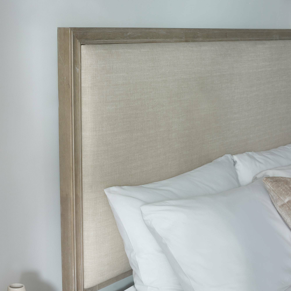 Julian Bowen Lucie Double Cream Upholstered Bed Frame Image 8