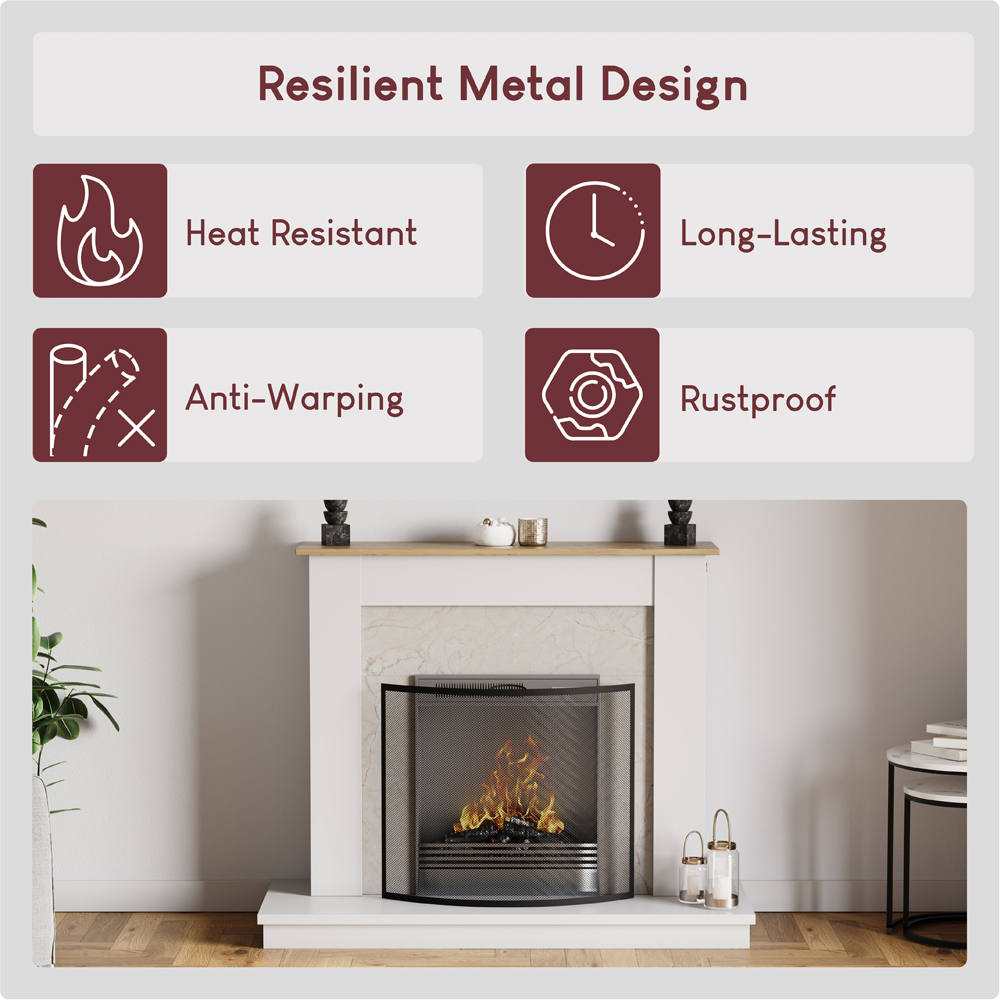 Fire Vida Black Buckton Fire Guard Image 3