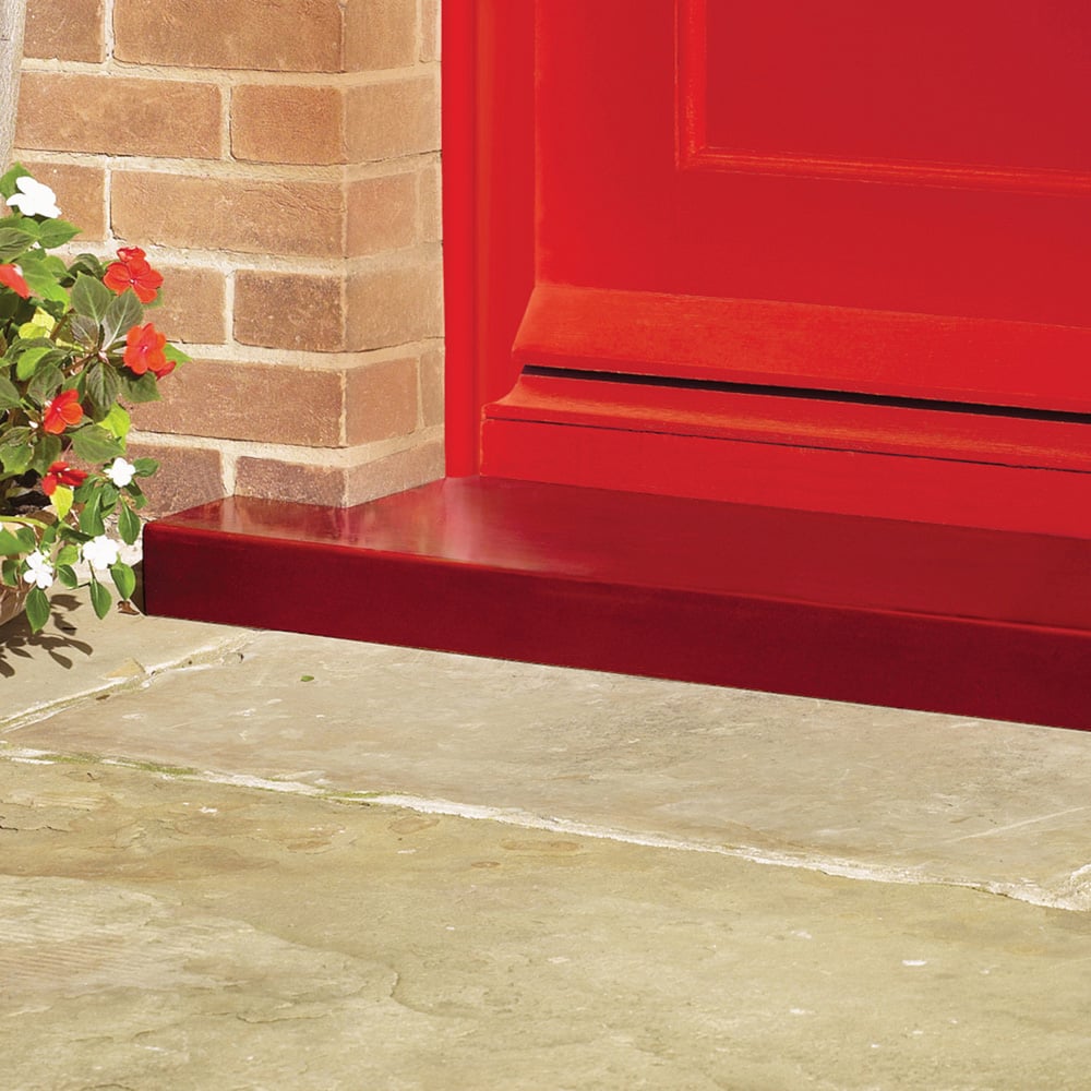 Ronseal Diamond Hard Tile Red Satin Doorstep Paint 750ml Image 4