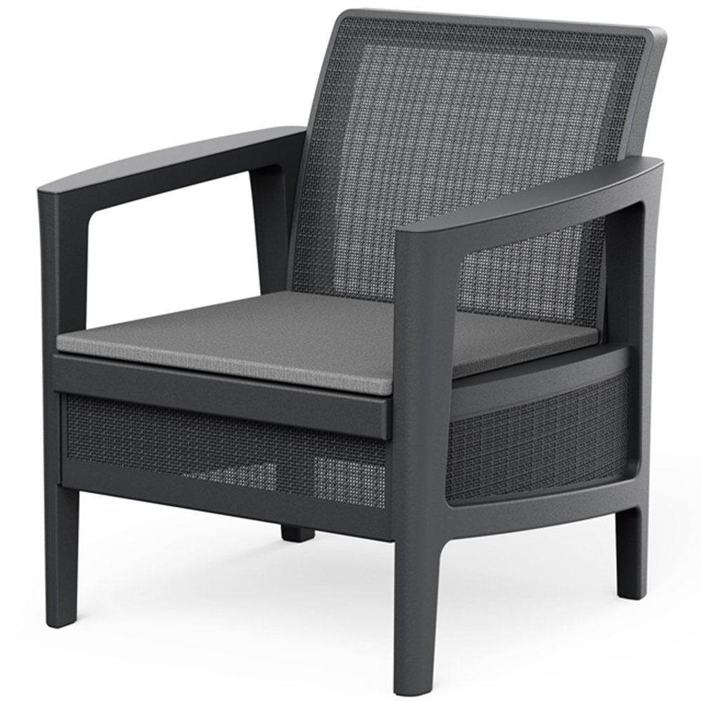 Keter Atlas 4 Seater Graphite Garden Lounge Set Image 4