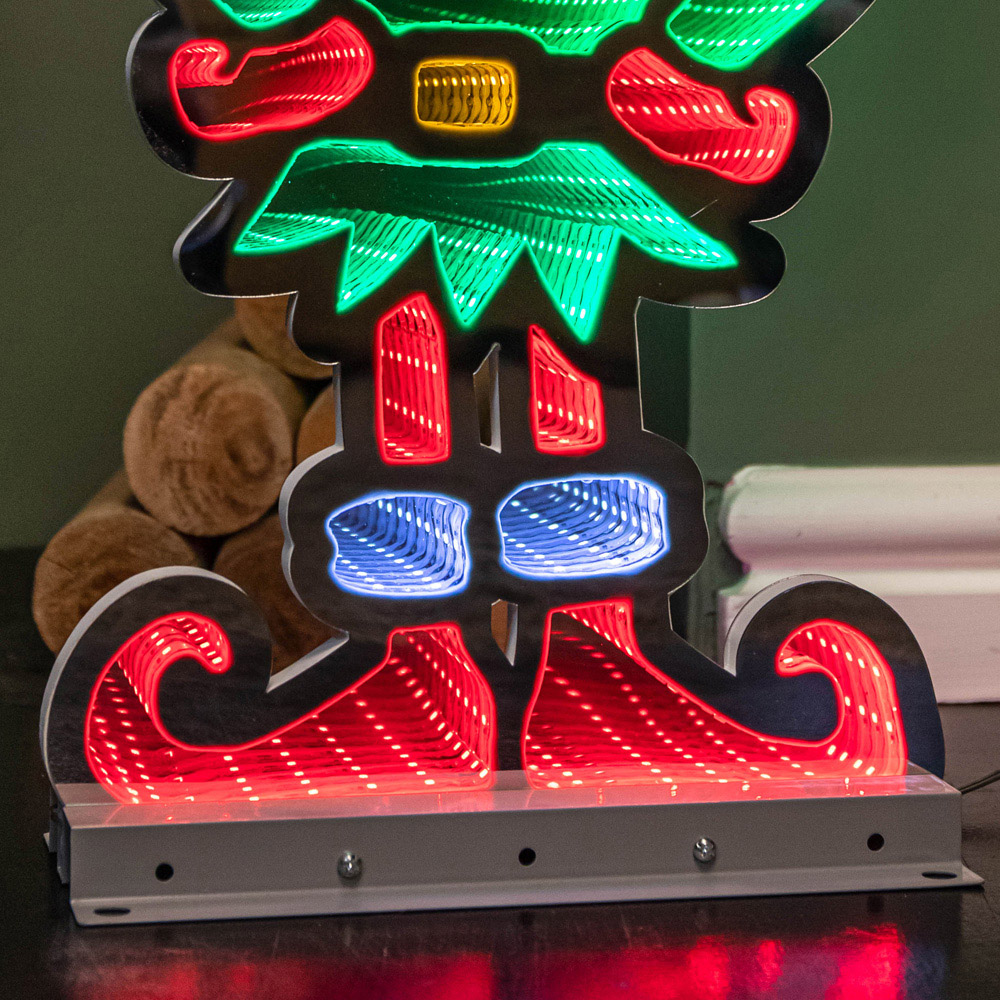 Samuel Alexander Infinity Christmas Elf in Red Boots on Metal Base 60cm Image 8