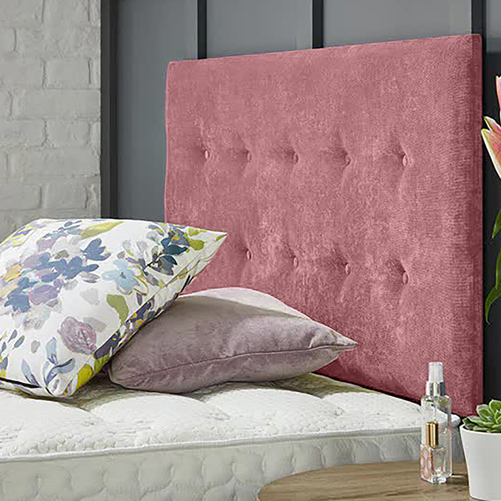 Eleganza Home Chessing King Size Pink Naples Strutted Headboard Image 1