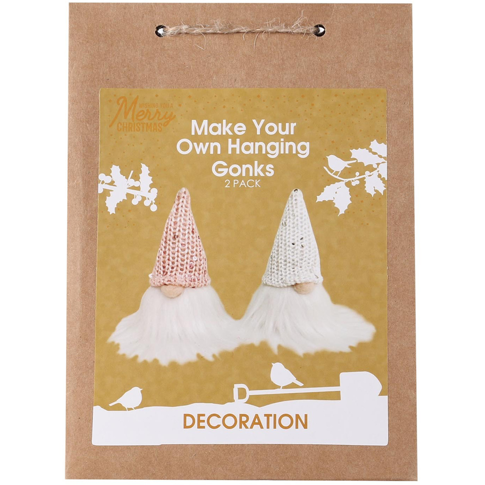 Crafty Club Make Your Own Blush Hanging Gonk Kit 2 Pack Image 1