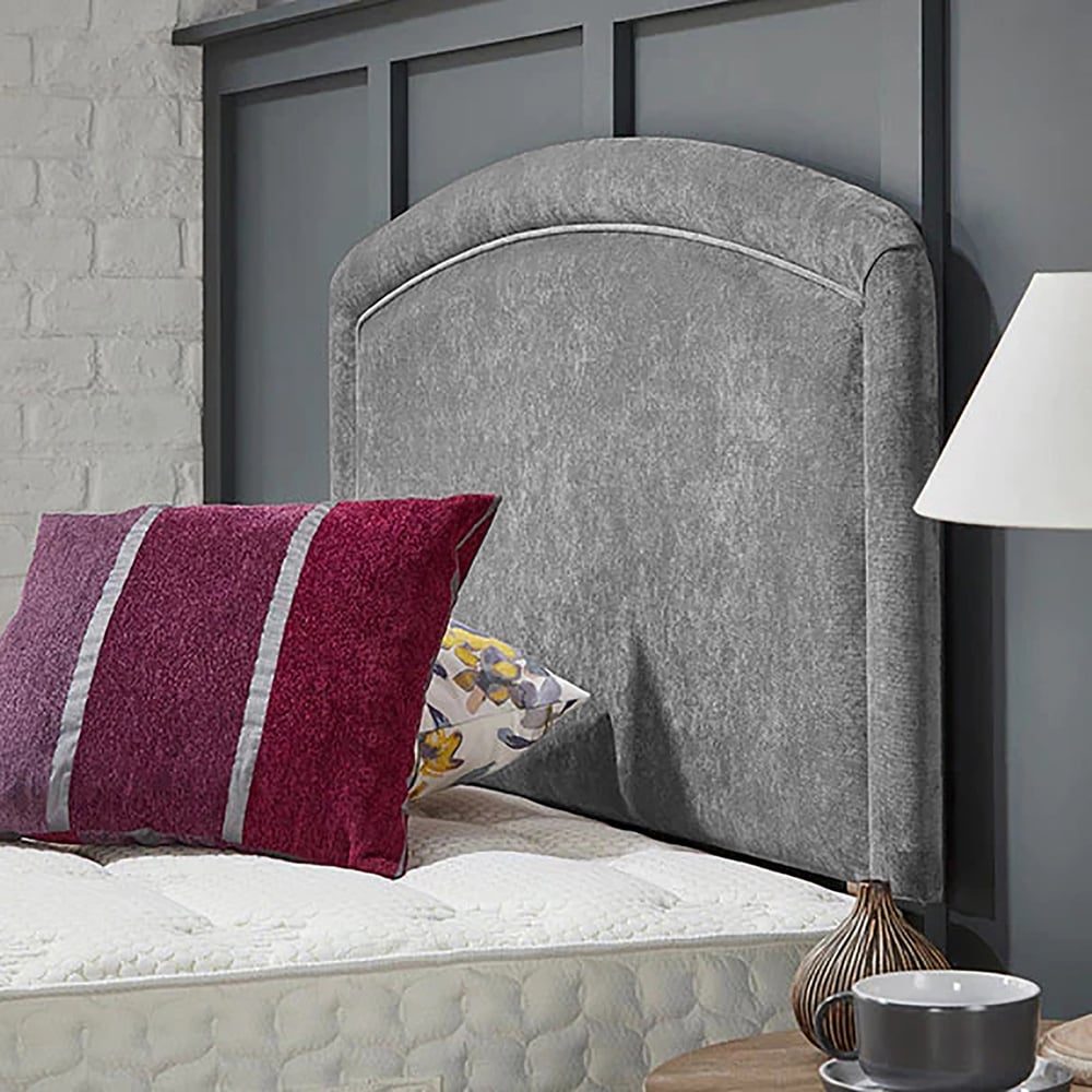Eleganza Home Melanie King Size Silver Naples Strutted Headboard Image 2
