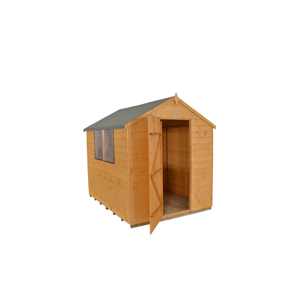 Forest Garden 8 x 6ft Shiplap Dip Treated Apex Shed Image 5