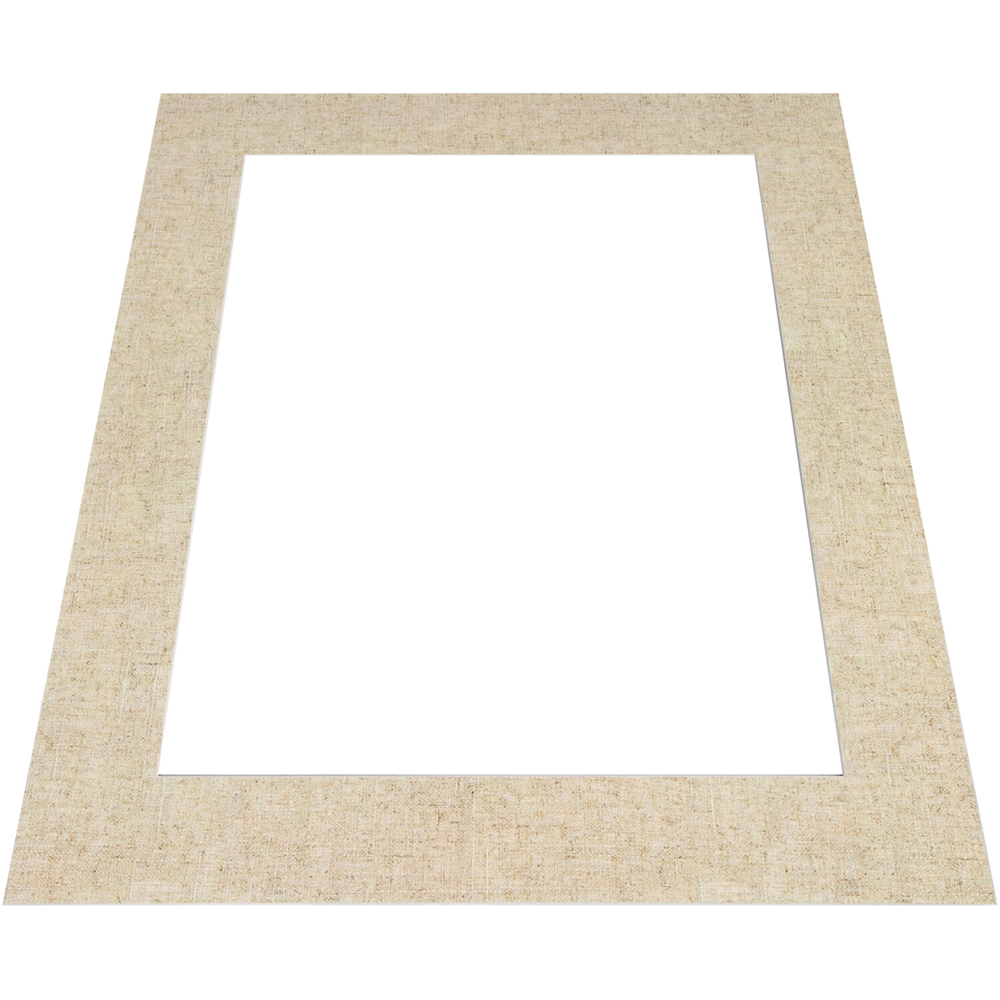Rectangular Photo Mount Linen 8 x  6inch Image 3