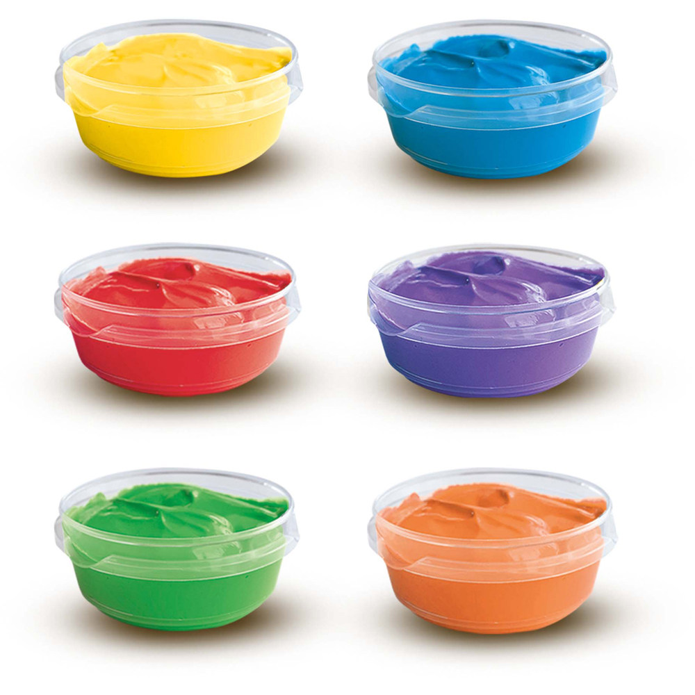SES Creative Assorted Colour Finger Paint 45ml 6 Pack Image 2