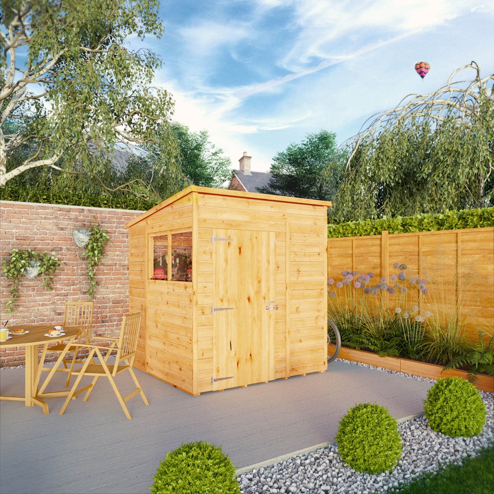 Mercia Woodsman 6 x 6ft Shiplap Pent Shed Image 2