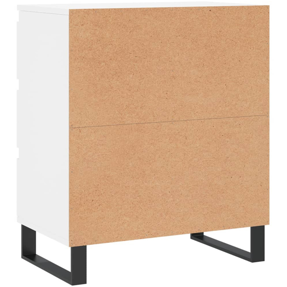 vidaXL 3 Drawer White Small Sideboard Image 8