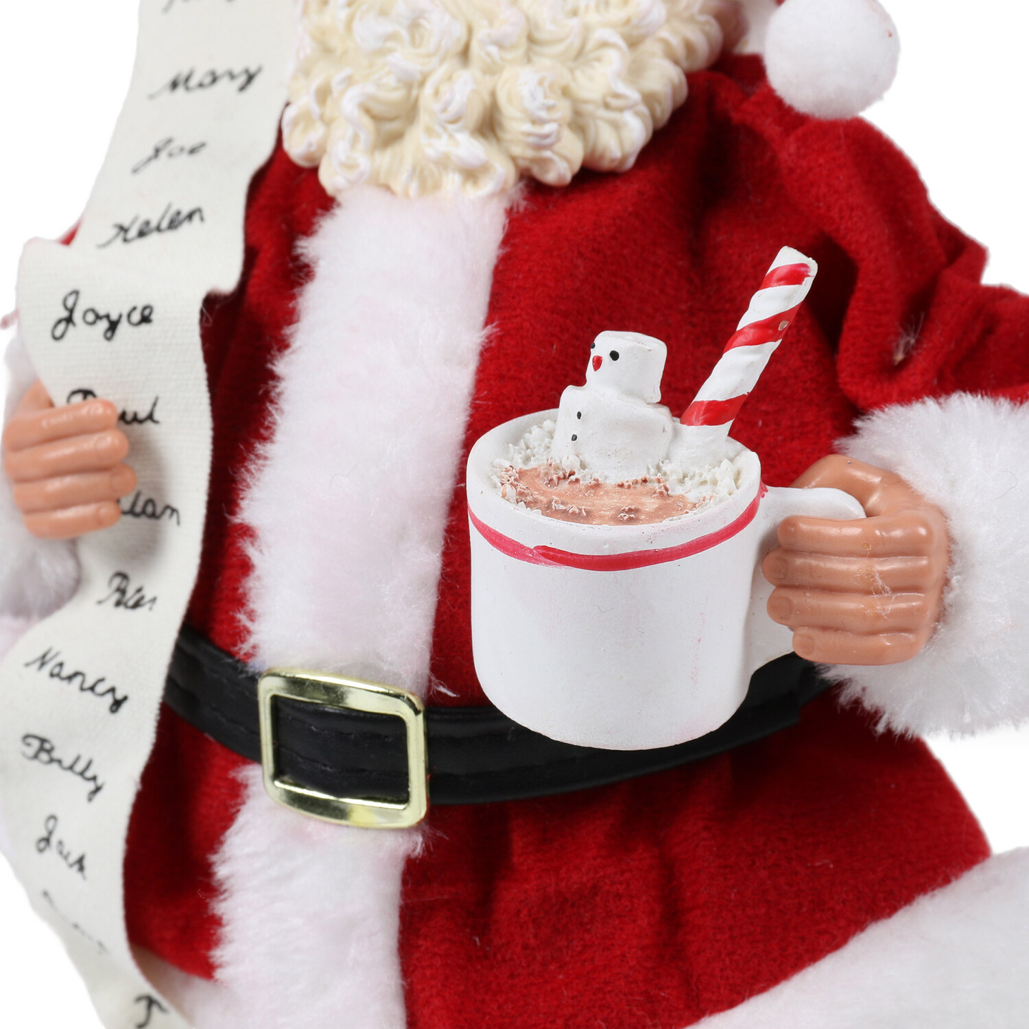 Festive Santa Standing Christmas Decoration - Red Image 5