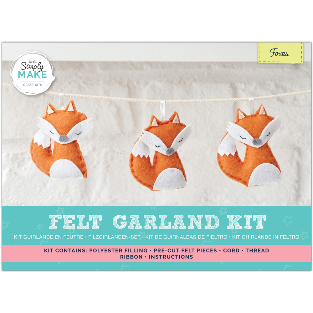 Simply Make Felt Fox Garland Kit Image
