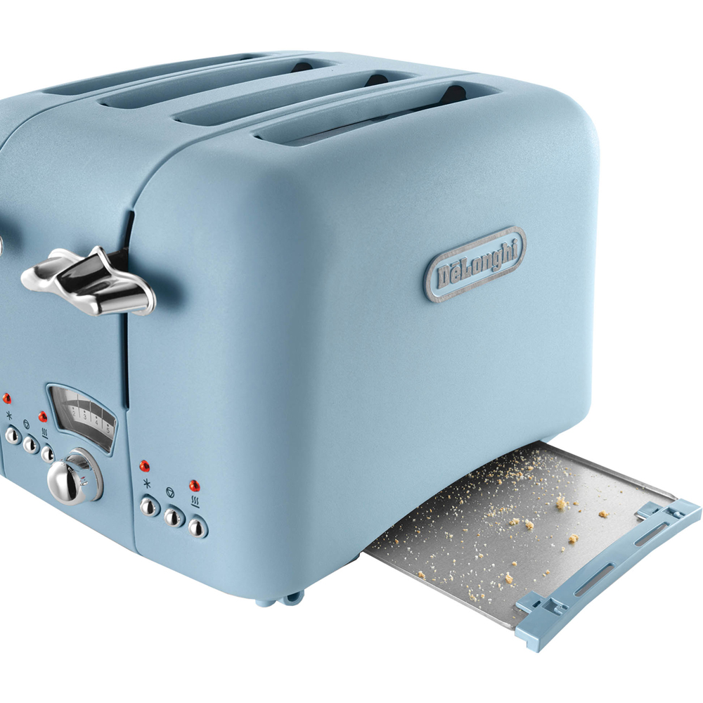 De'Longhi Argento DL3018 Blue 4 Slice Toaster Image 4