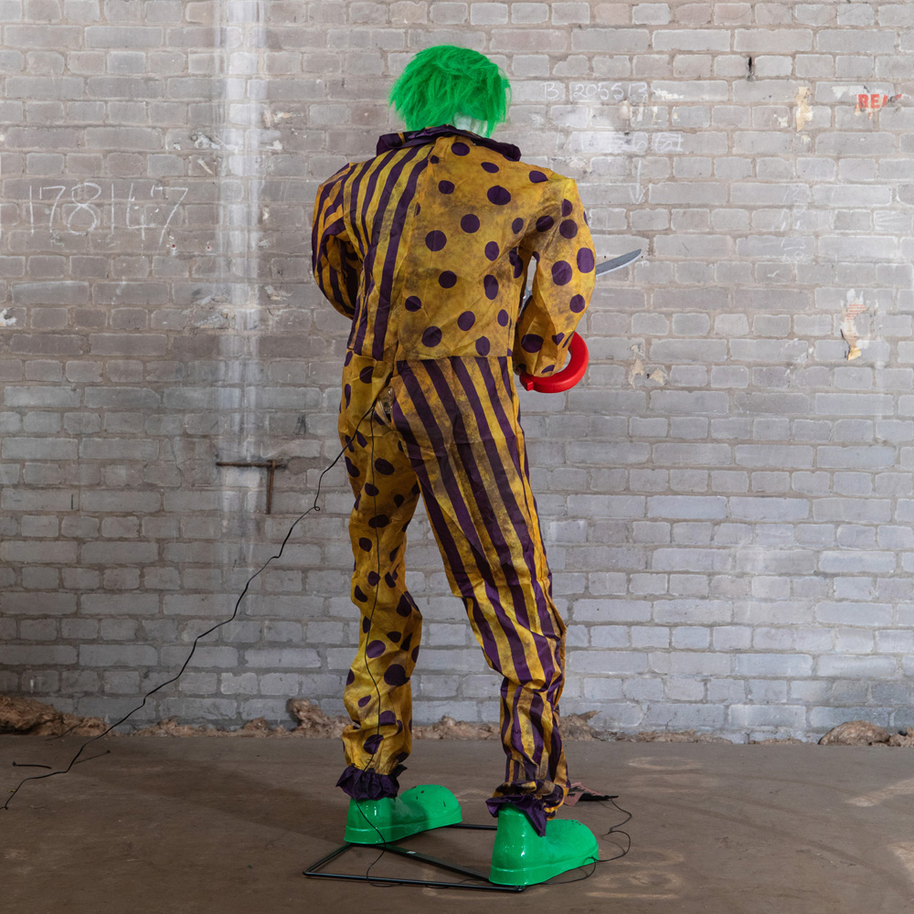 Samuel Alexander Animated Snippers The Clown Prop Halloween Decoration 6ft Image 7
