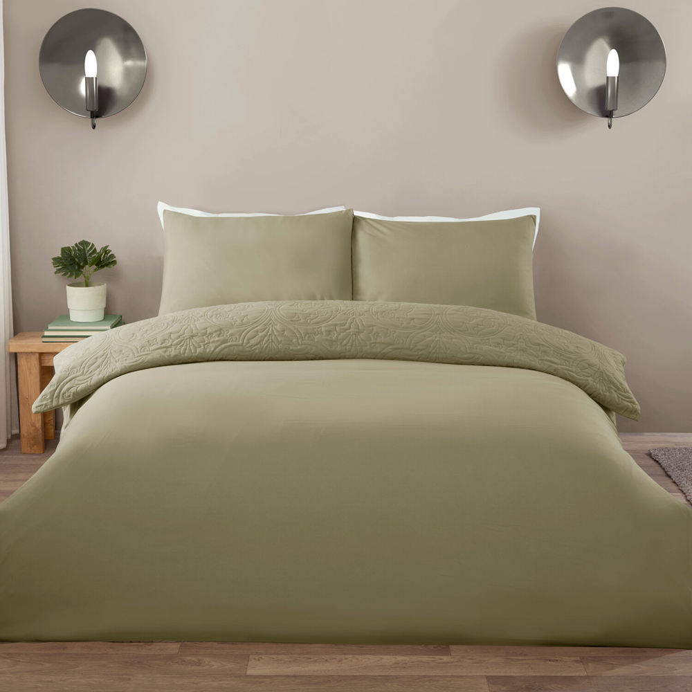 Sanderson Pinsonic Duvet Set Green King Image 2