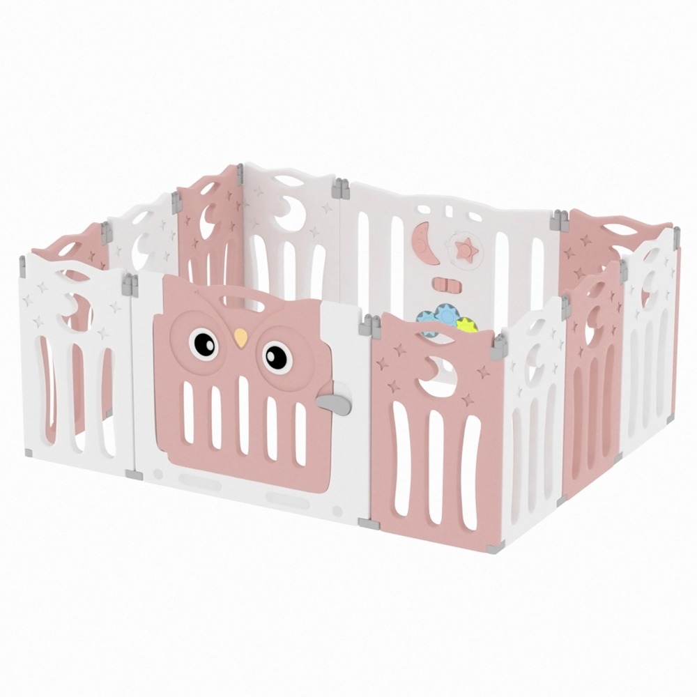 Living and Home 12 Panel Foldable Kids Playpen Image 1