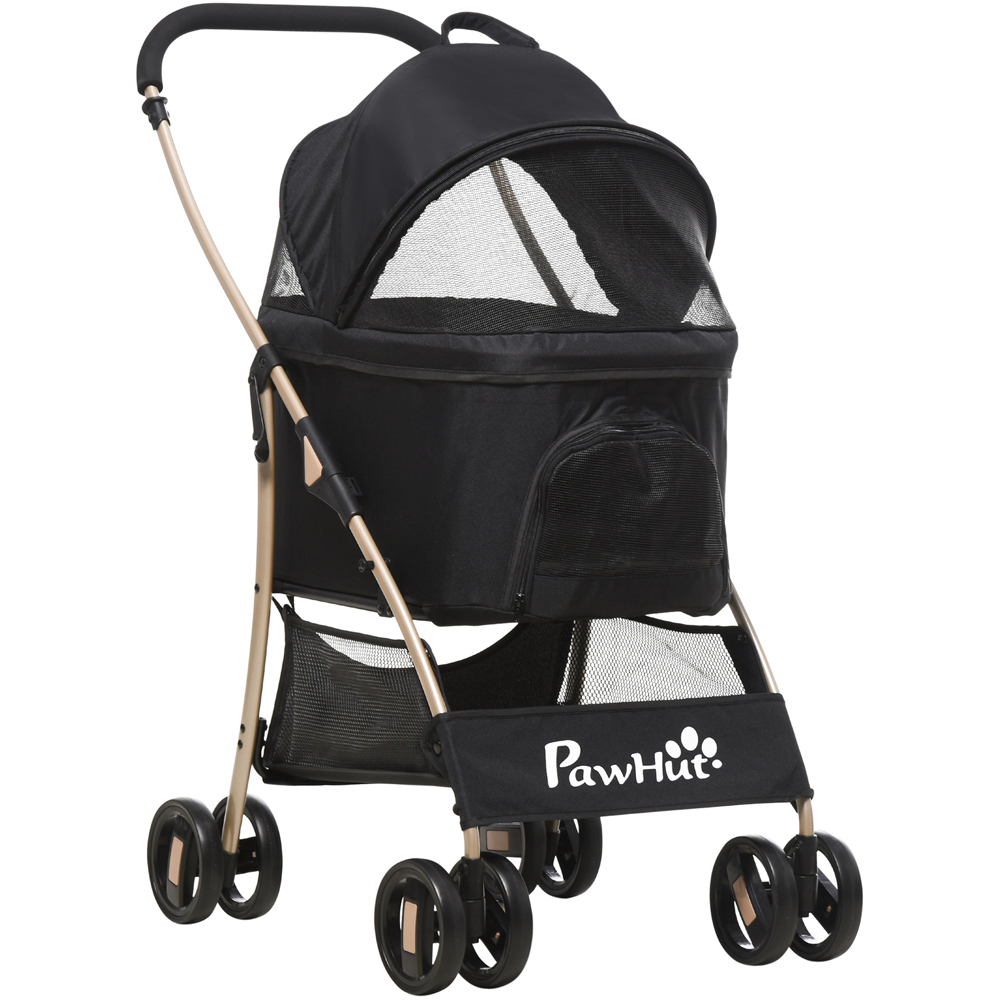 PawHut 3 in 1 Black Pet Stroller Image 1