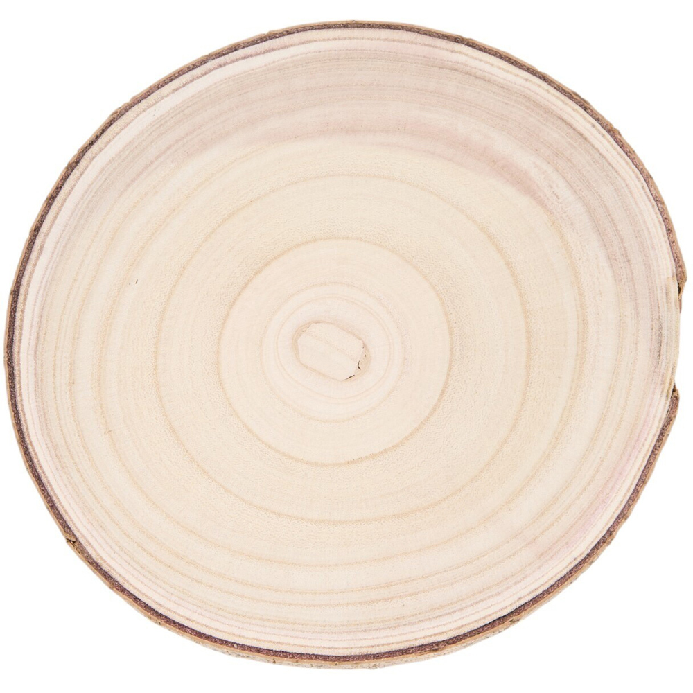 Paulownia Wooden Log Decoration Natural 26cm Image 1