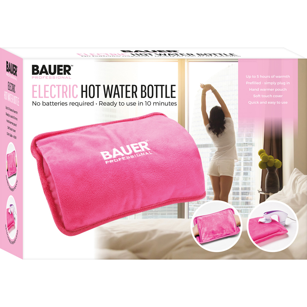 Bauer Pink Rechargeable Electric Hot Water Bottle Image 6