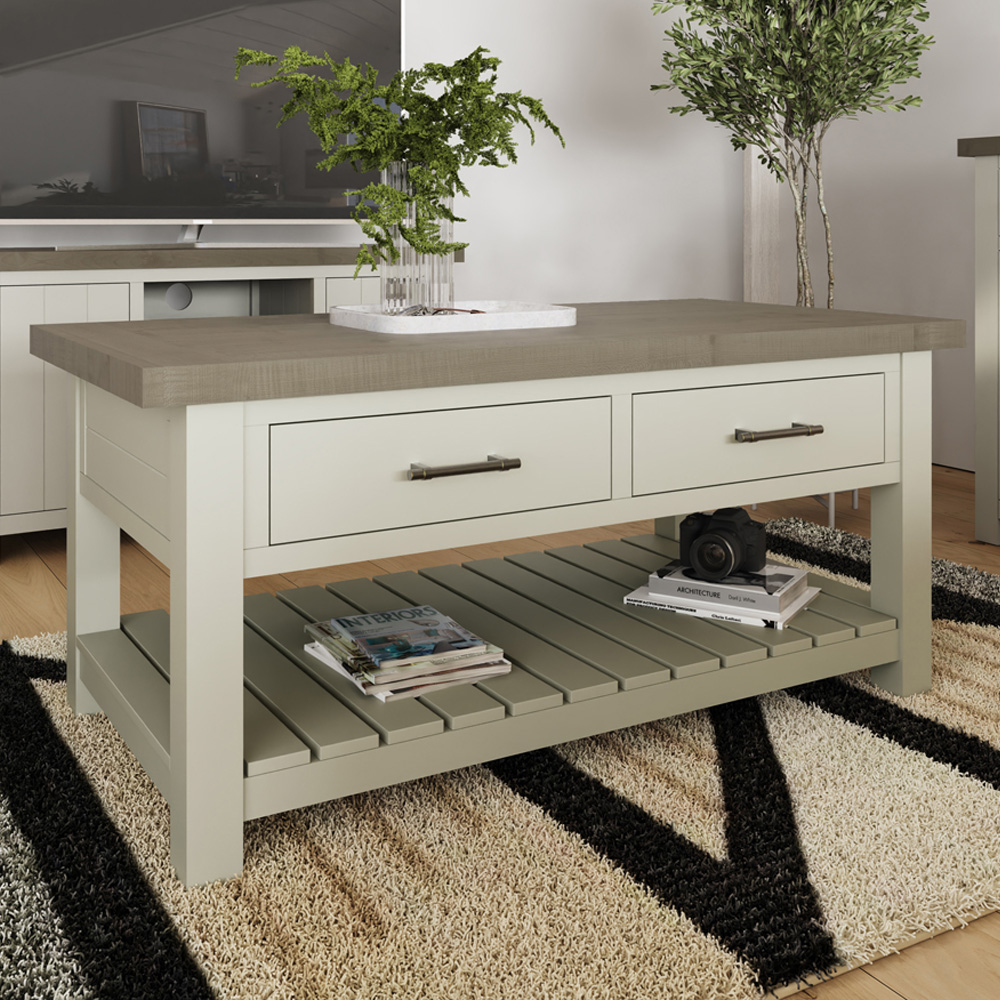 FWStyle Purbeck Truffle Storage Coffee Table Image 1
