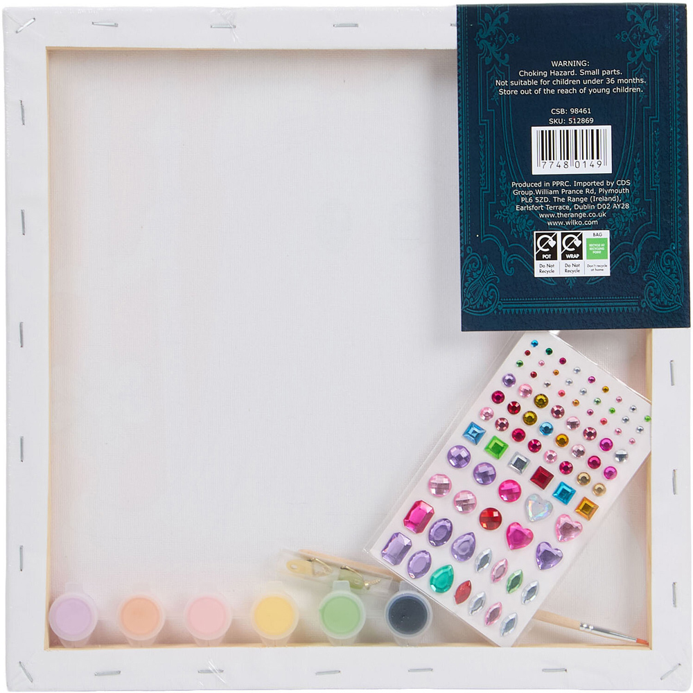 Paint Your Own Halloween Glittered Canvas Image 5