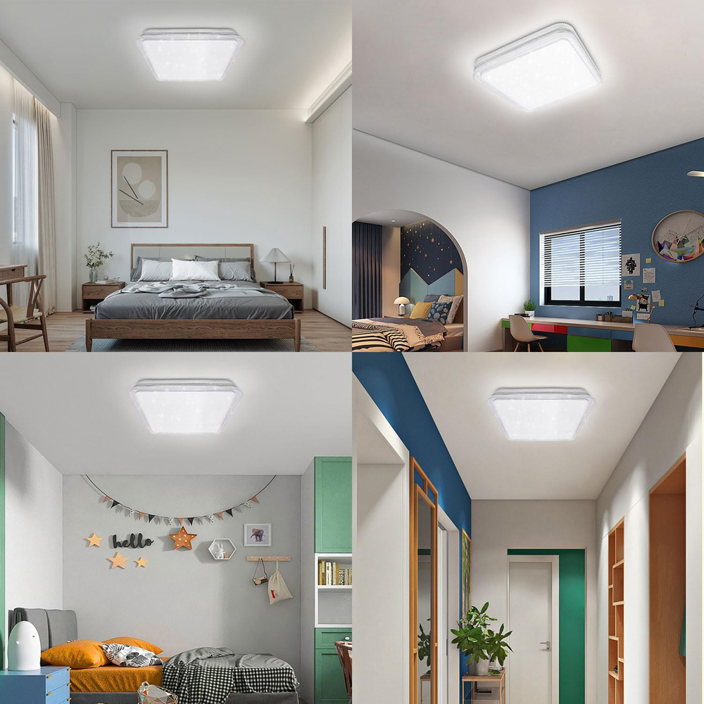 ExtraStar Crystal Effect Border Cool White Ceiling Downlight Image 3
