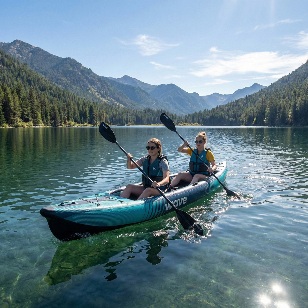 Wave Navigator 3.0 3 Person Navy Kayak Image 5