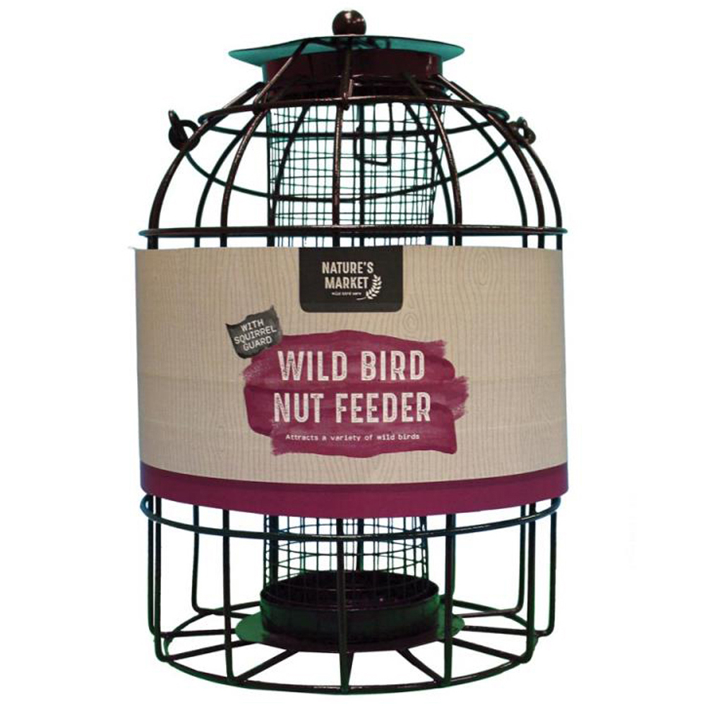 Natures Market Wild Bird Nut Feeder with Squirrel Guard 2 Pack Image 1