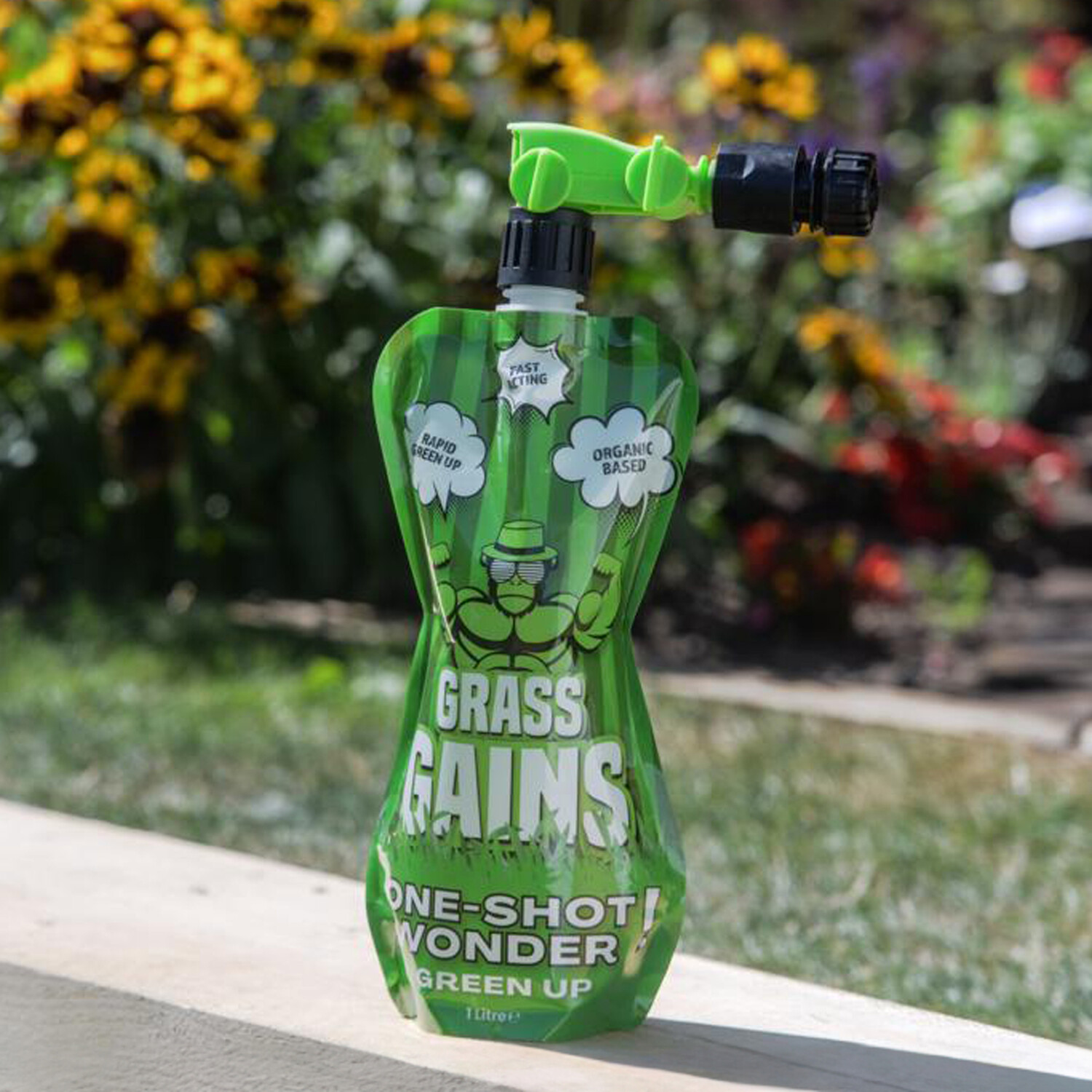Grass Gains One-Shot Wonder Liquid Fertiliser 1L - Green Image 2