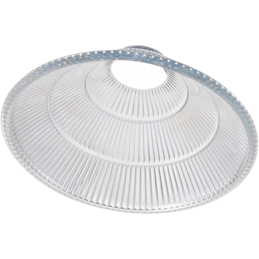 Happy Homewares Ridged Cone Shape Glass Pendant Shade Image 6