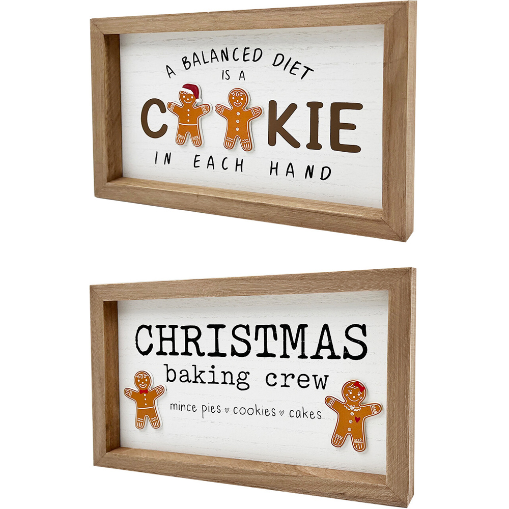 Christmas Cookie Slogan Framed Sign Image 2