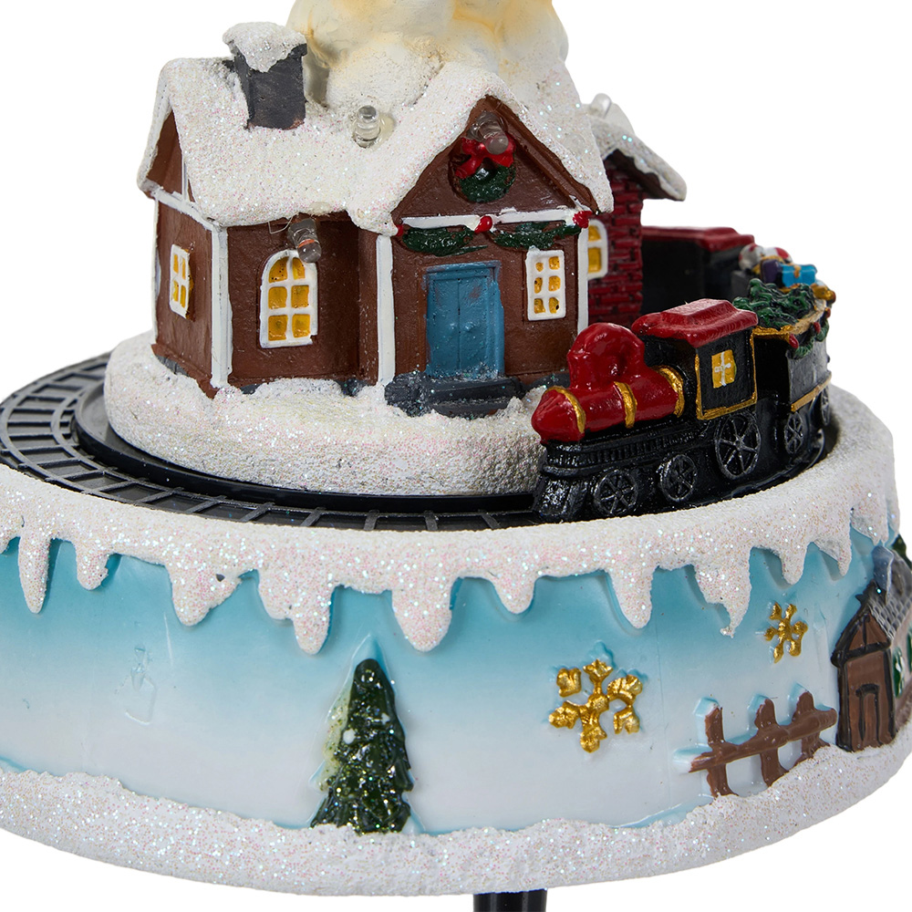 Living and Home Santa and Reindeer LED Music Box Image 4