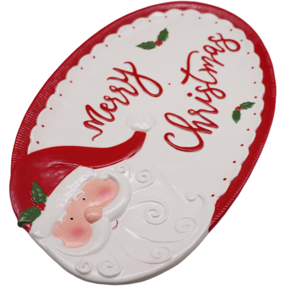 Santa Merry Christmas Plate Image 3
