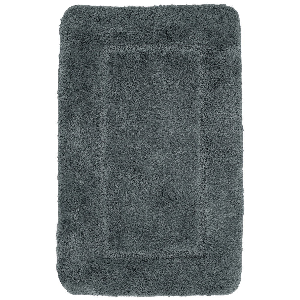 Mayfair Charcoal Micro Fibre Bath Mat Set Image 3