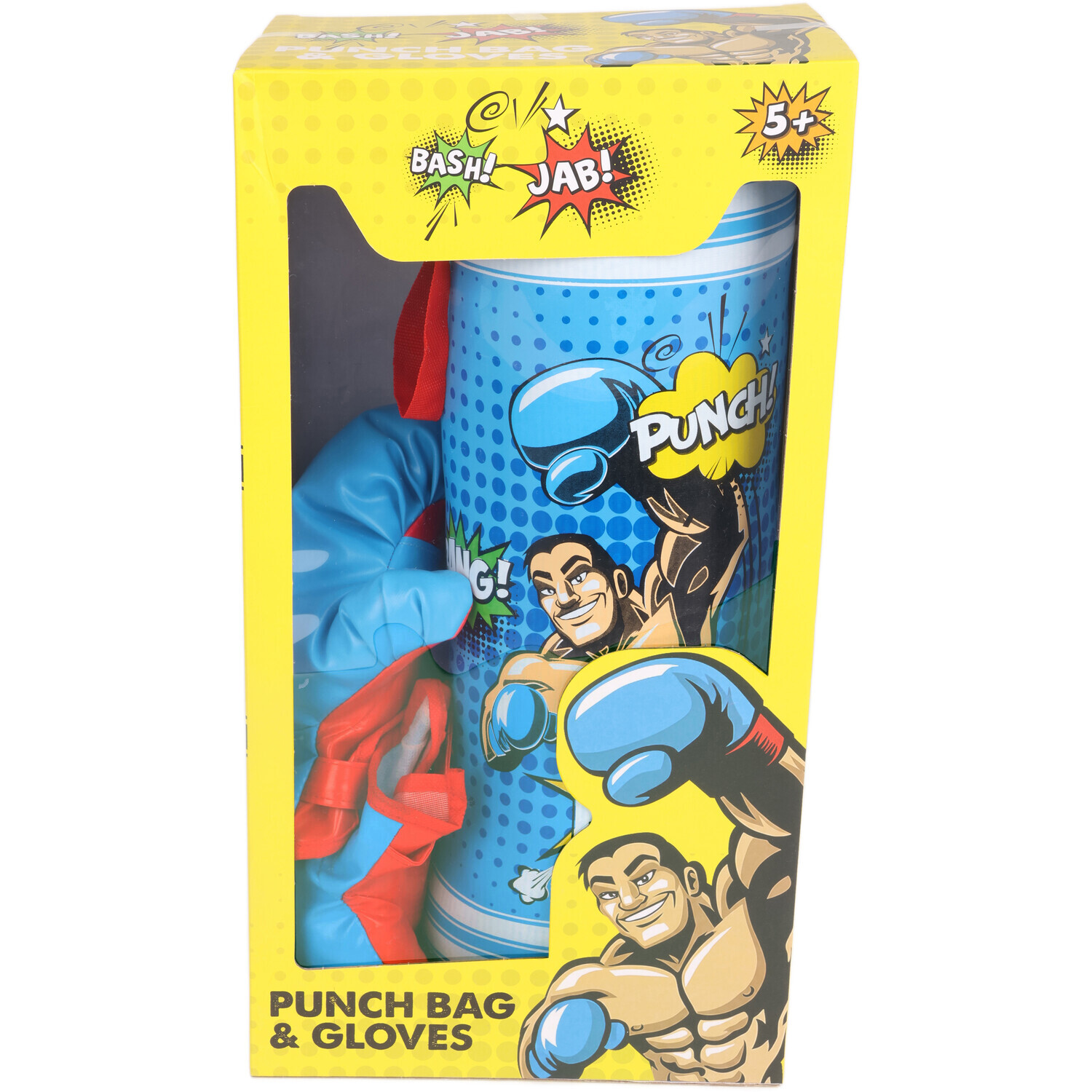 Punch Bag and Gloves Blue Image 1