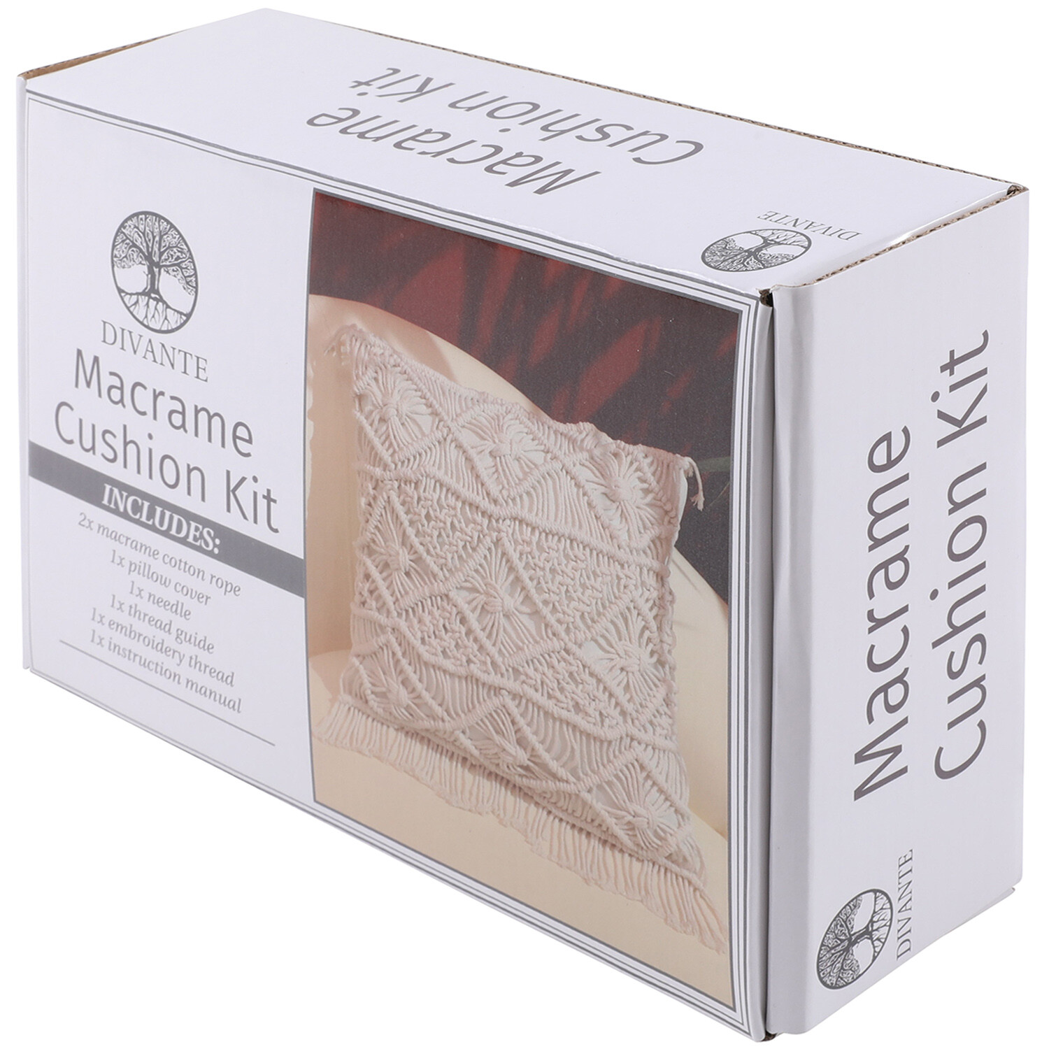 Macrame Cushion Kit - White Image 4