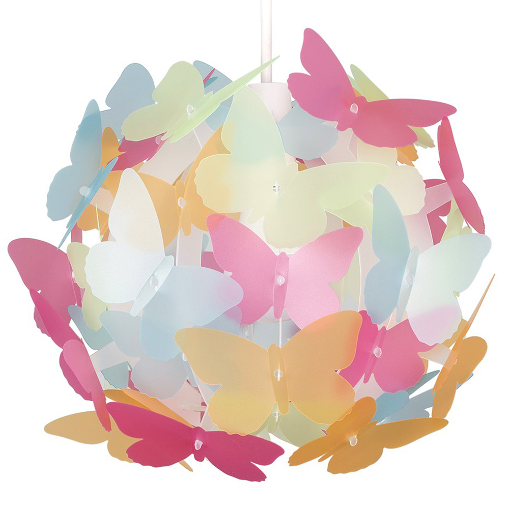 ValueLights Multicolour Butterfly Ball Pendant Shade Image 1