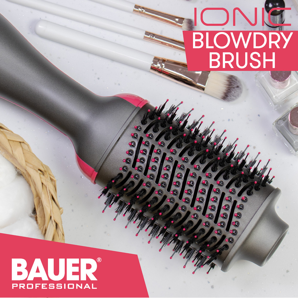 Bauer Professional Grey Hot Air Blow Dry Brush Image 4
