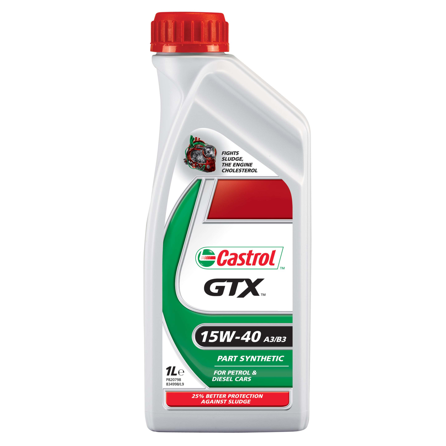 Castrol GTX 15W-40 A3 B4 for Petrol and Diesel - 1l Image
