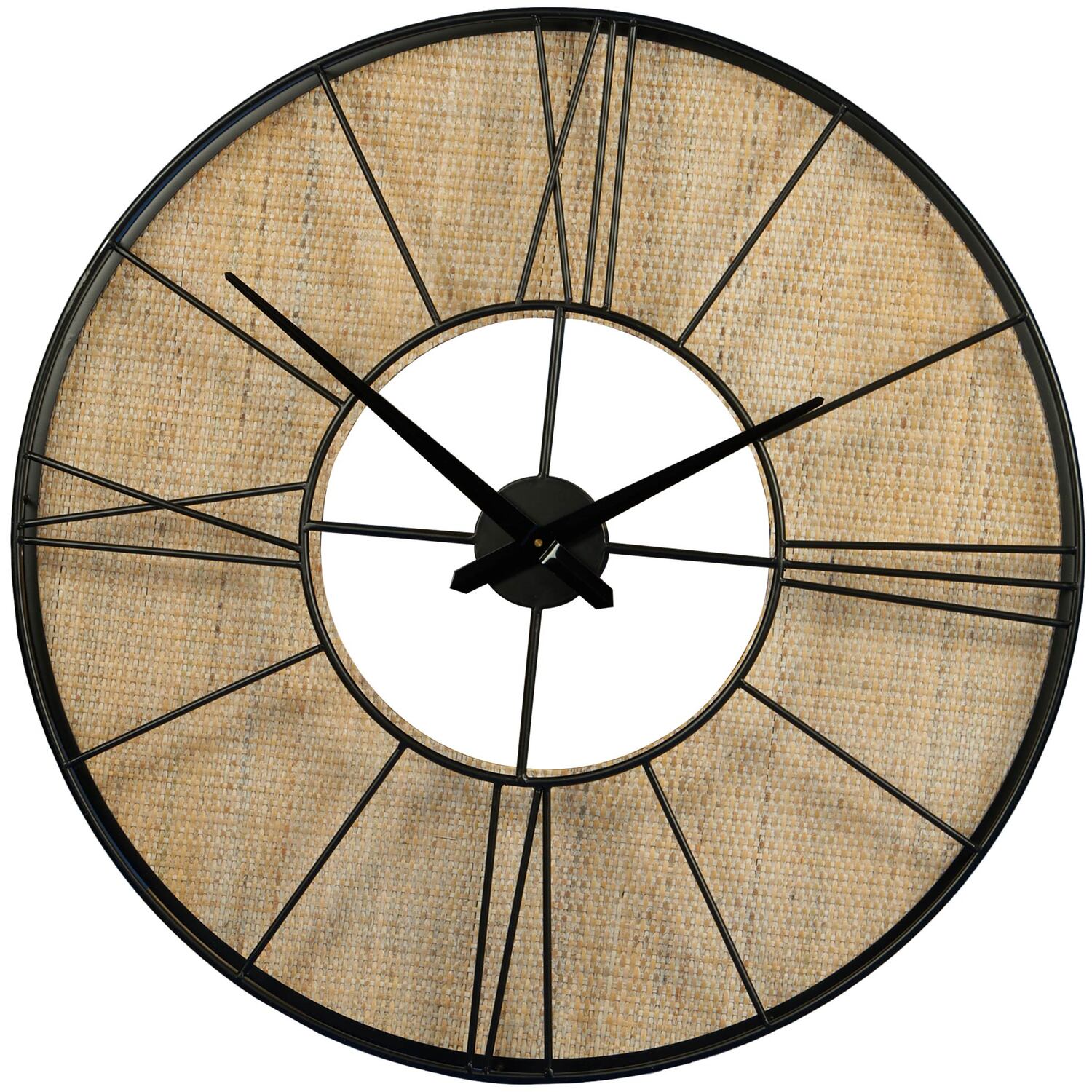 Neutral Natural Sanctuary Round Wall Clock 85cm Image 1