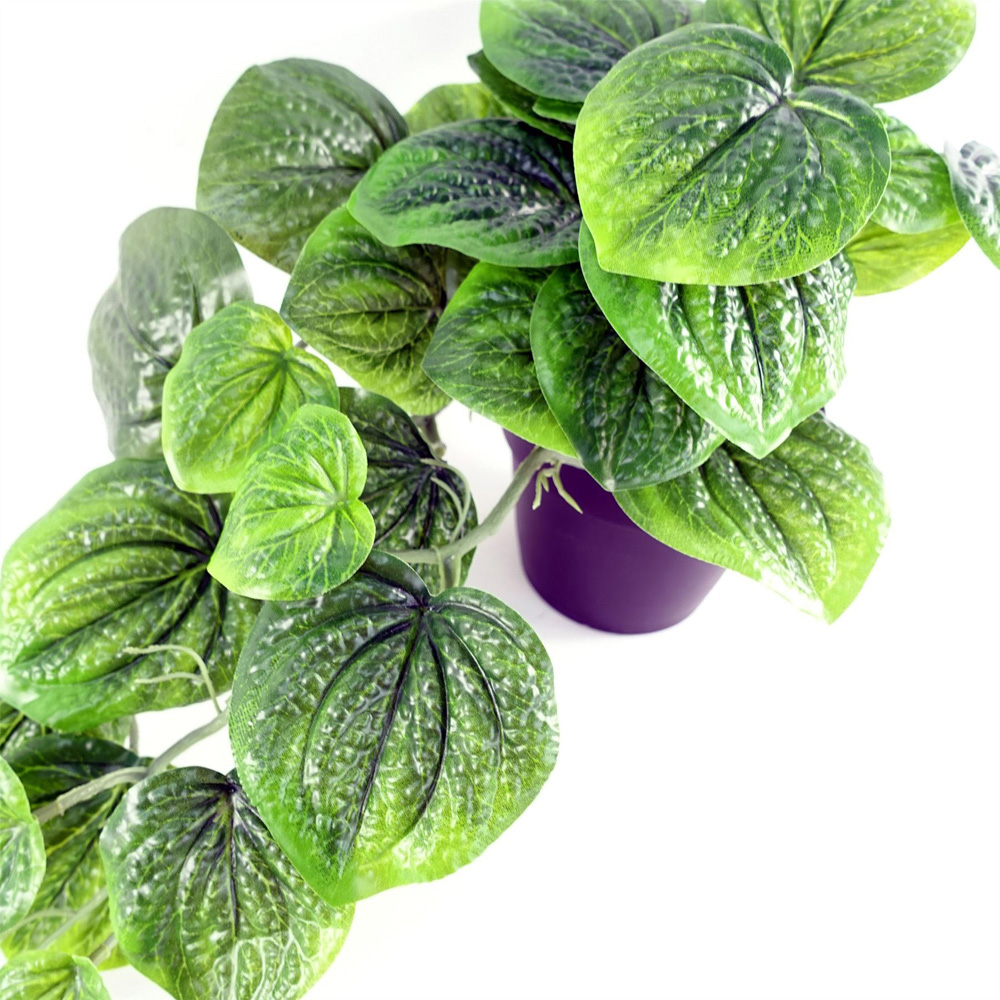 Leaf Green Trailing Pothos Artificial Plant in Pot 35cm Image 3