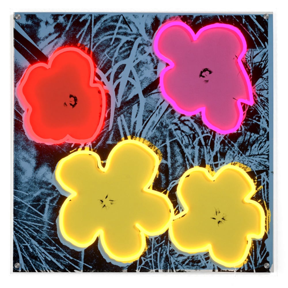 Yellowpop Andy Warhol Flowers LED Neon Sign Image 2