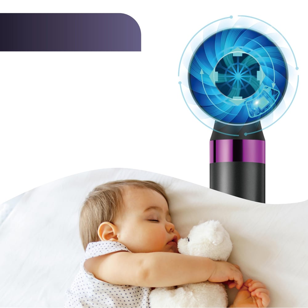 Alivio 6-in-1 Purple and Black Multi-Functional Hair Styler Image 6